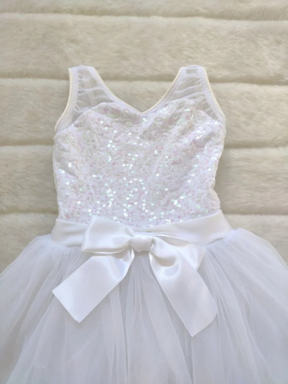 Revolution Dance Costume Girls XSC White CC20310